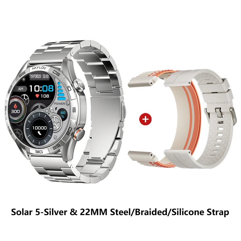 HAYLOU Solar 5 Voice Calling Smartwatch 1.58 inch AMOLED Display
