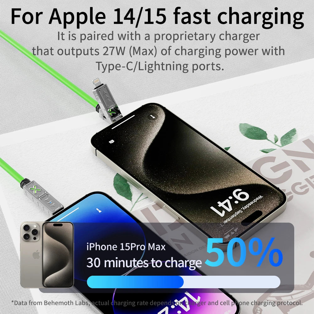240W 4-in-1 Super Fast Charging Data Cable USB-C To Type-C