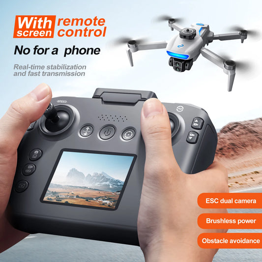 Dual Camera Brushless Drone with Obstacle Avoidance and Remote Control
