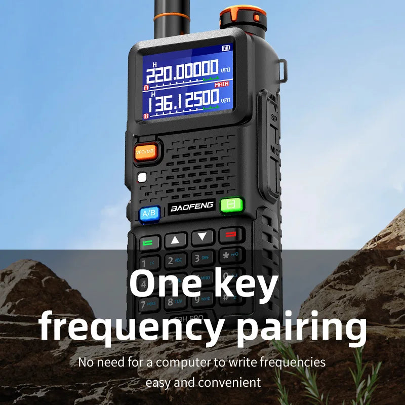 Baofeng 5RH Pro GPS Handheld Radio High Power Walkie Talkie