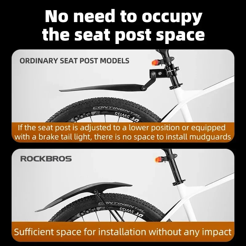 RockBros Mountain Bike Mudguard Quick Release Fender