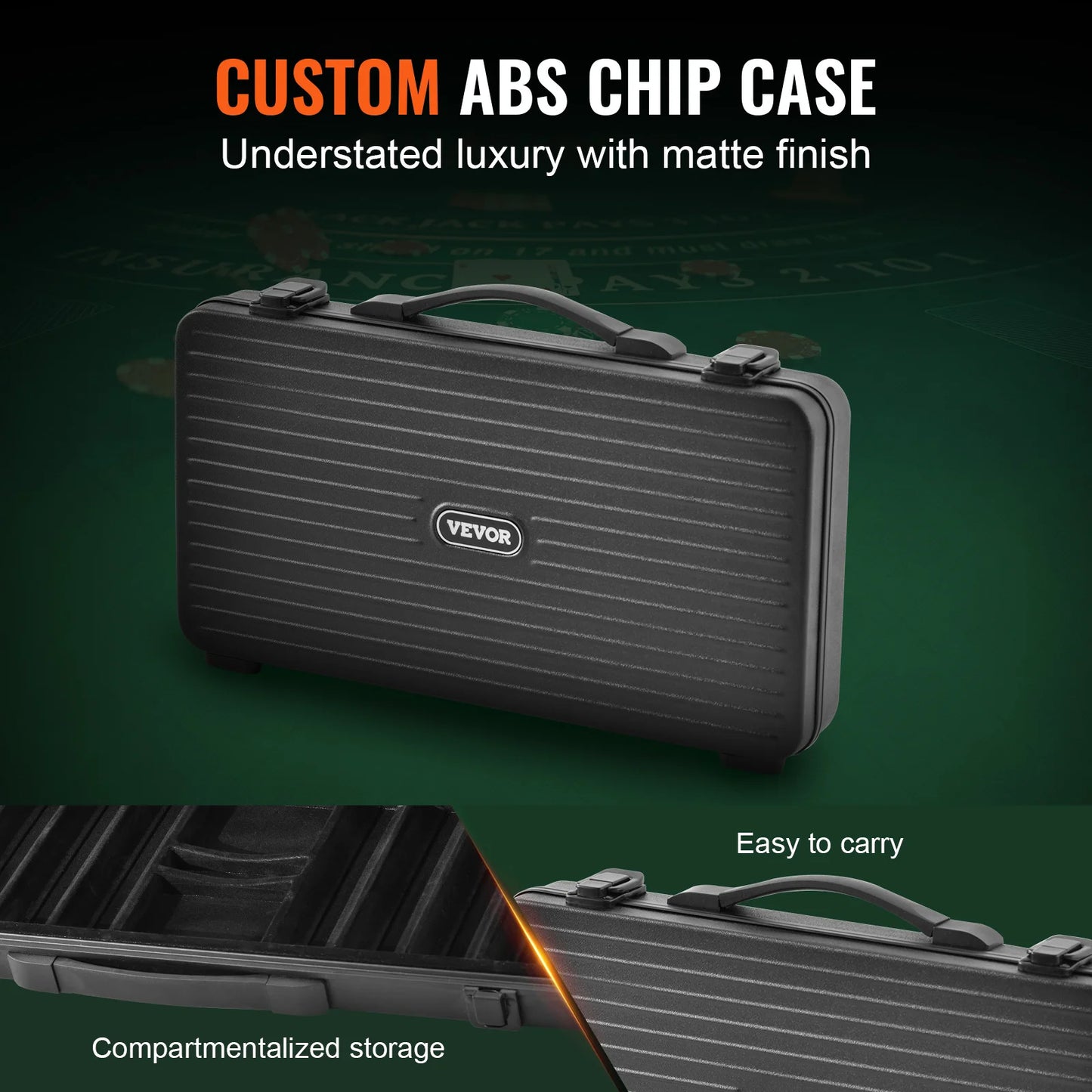 SucceBuy Poker Chip Set With Clay Chips Cards And Dice