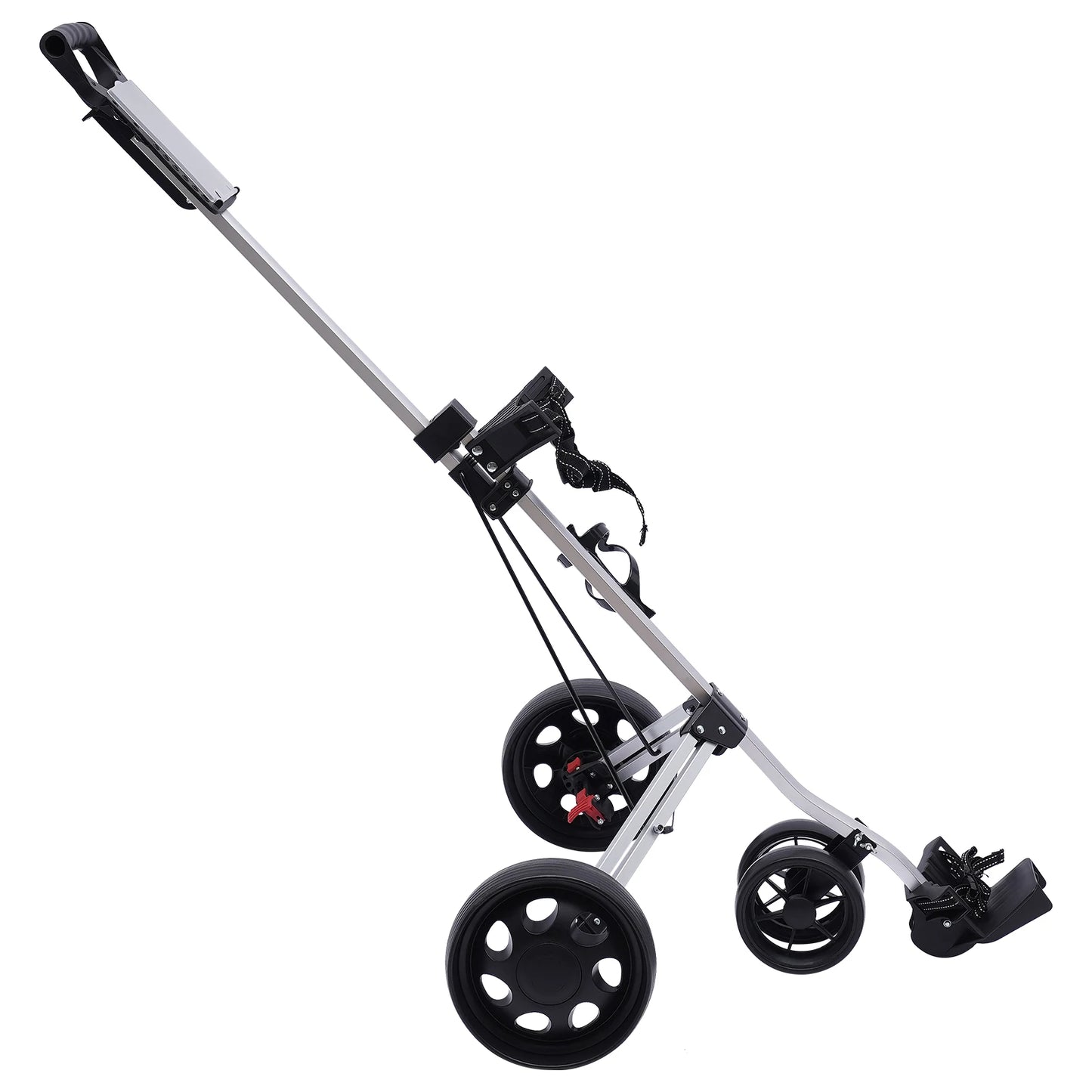 Portable Foldable Golf Push Cart with Adjustable Features and Brake
