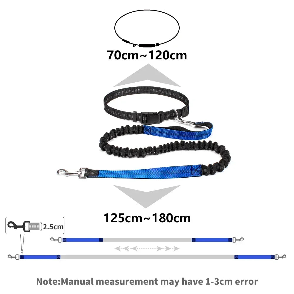 Hands Free Dog Leash Waist Belt For Walking Running Jogging