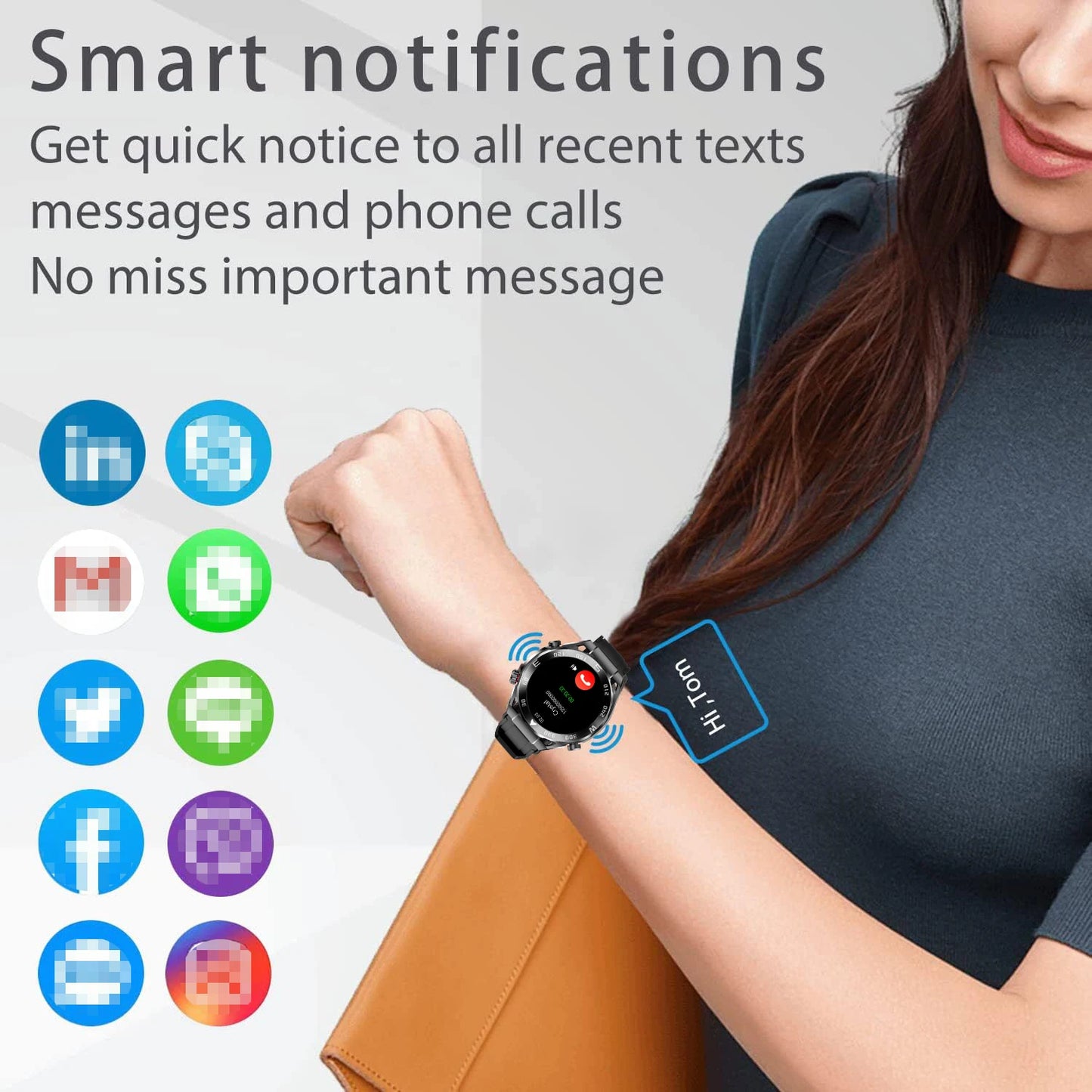 W&O X5 Pro Max Sports Smart Watch Man Woman BT Call Message NFC Health Monitor Watches For Android IOS