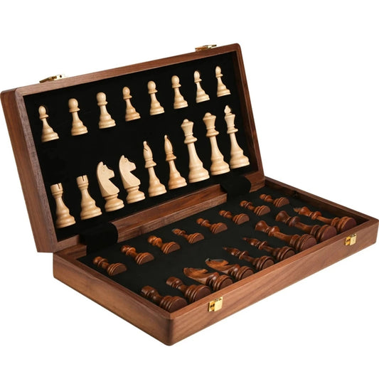 Chess Solid Wood Pieces High-Grade Set Folding Board 39cm