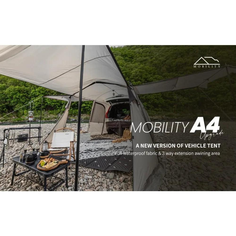 Tent Versatile Camping Tent Triple-Expanding Waterproof Fits Various Vehicle Types Ideal for Family Camping and Outdoor