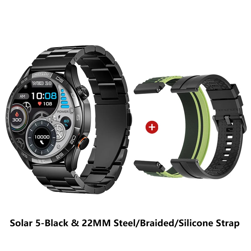 HAYLOU Solar 5 Voice Calling Smartwatch 1.58 inch AMOLED Display