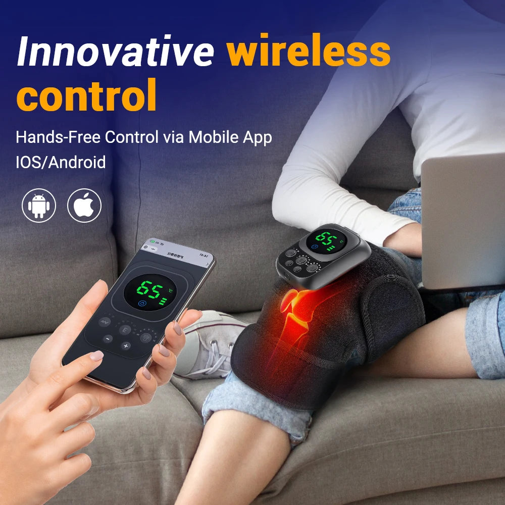3 In 1 Shoulder Knee Elbow Heated Vibration Massager Pad