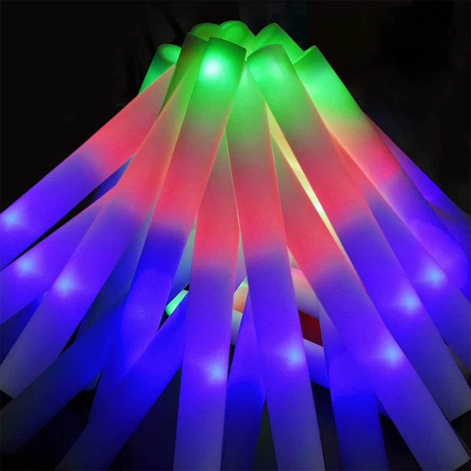 Electronic LED Foam Glow Sticks Party Supplies Accessories