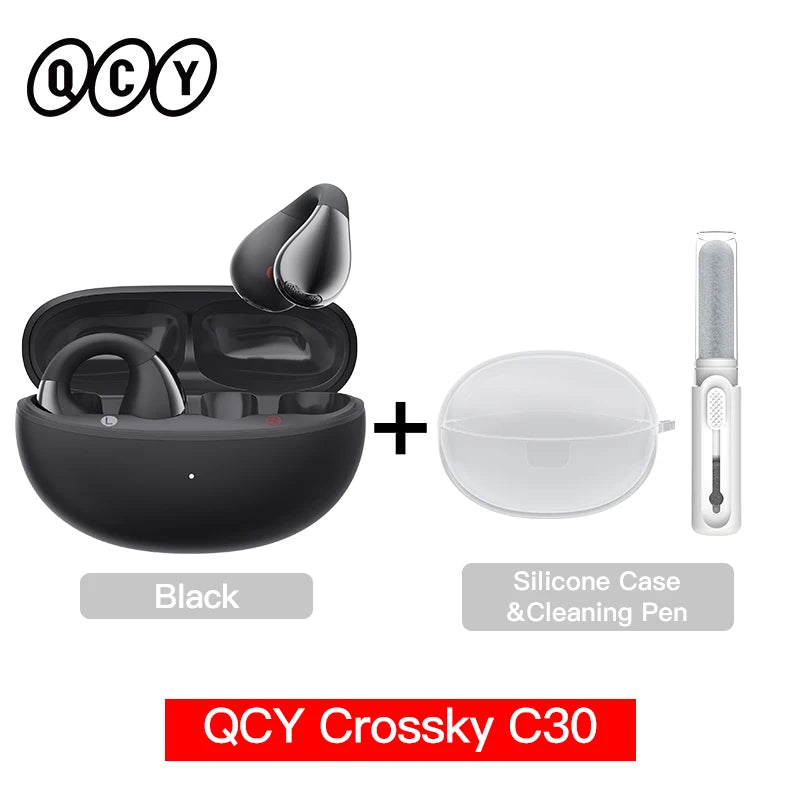 Earphones Crossky C30 Ear Clip Bluetooth 5.4 TWS Headphones by QCY