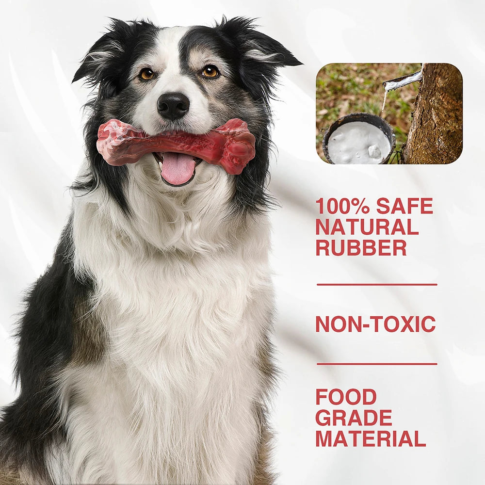 MASBRILL Dog Toys Aggressive Chewers Large Dogs Bone Shaped Indestructible Nylon Toys