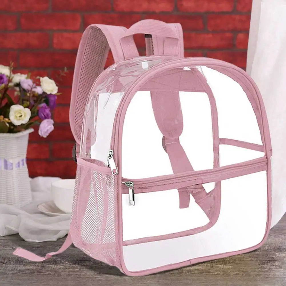 Clear PVC Backpack Stadium Approved Fashion Tote by Shunmaii