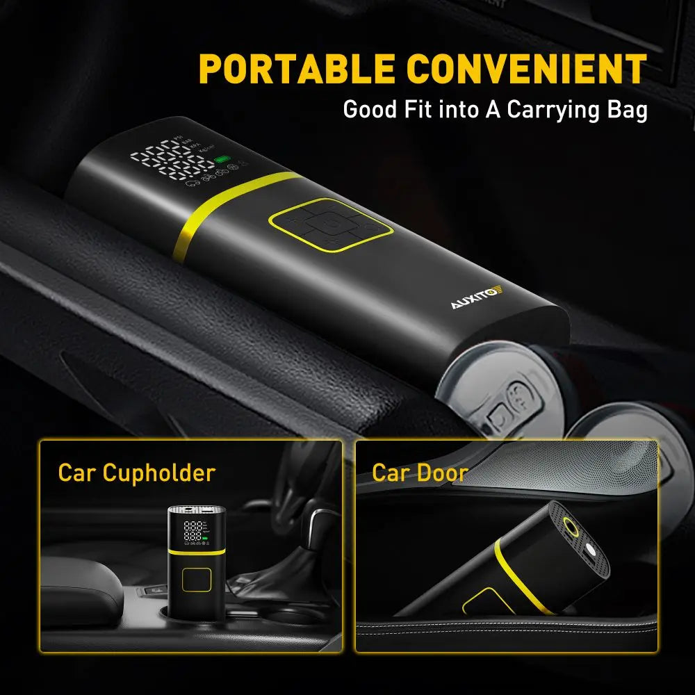 Car Air Pump Power Bank Portable Inflator for tires and more by AUXITO