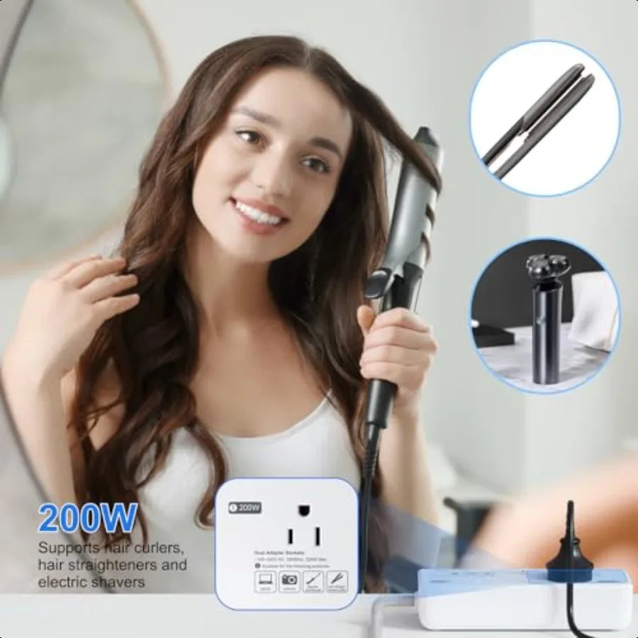 2000W Voltage Converter Universal Travel Adapter