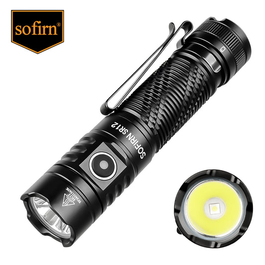 Sofirn SR12 EDC Flashlight 1450LM USB C Torch IP68 Waterproof