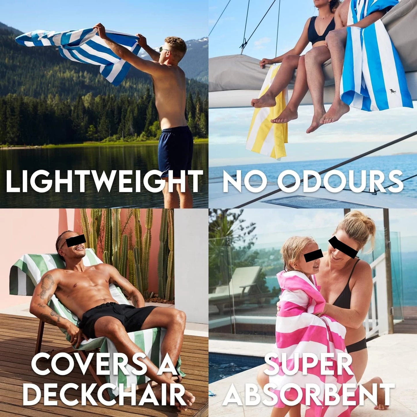 Hign Concerned Beach Towel Quick Dry Sand Free Compact