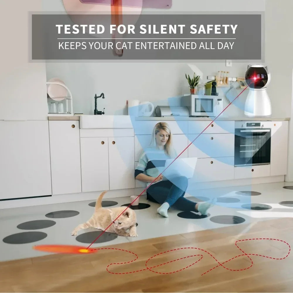 Automatic Laser Cat Toy with Random Motion for Indoor Fun