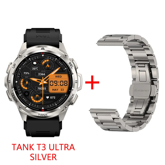 KOSPET Tank T3 Ultra GPS Smartwatch For Men With AMOLED