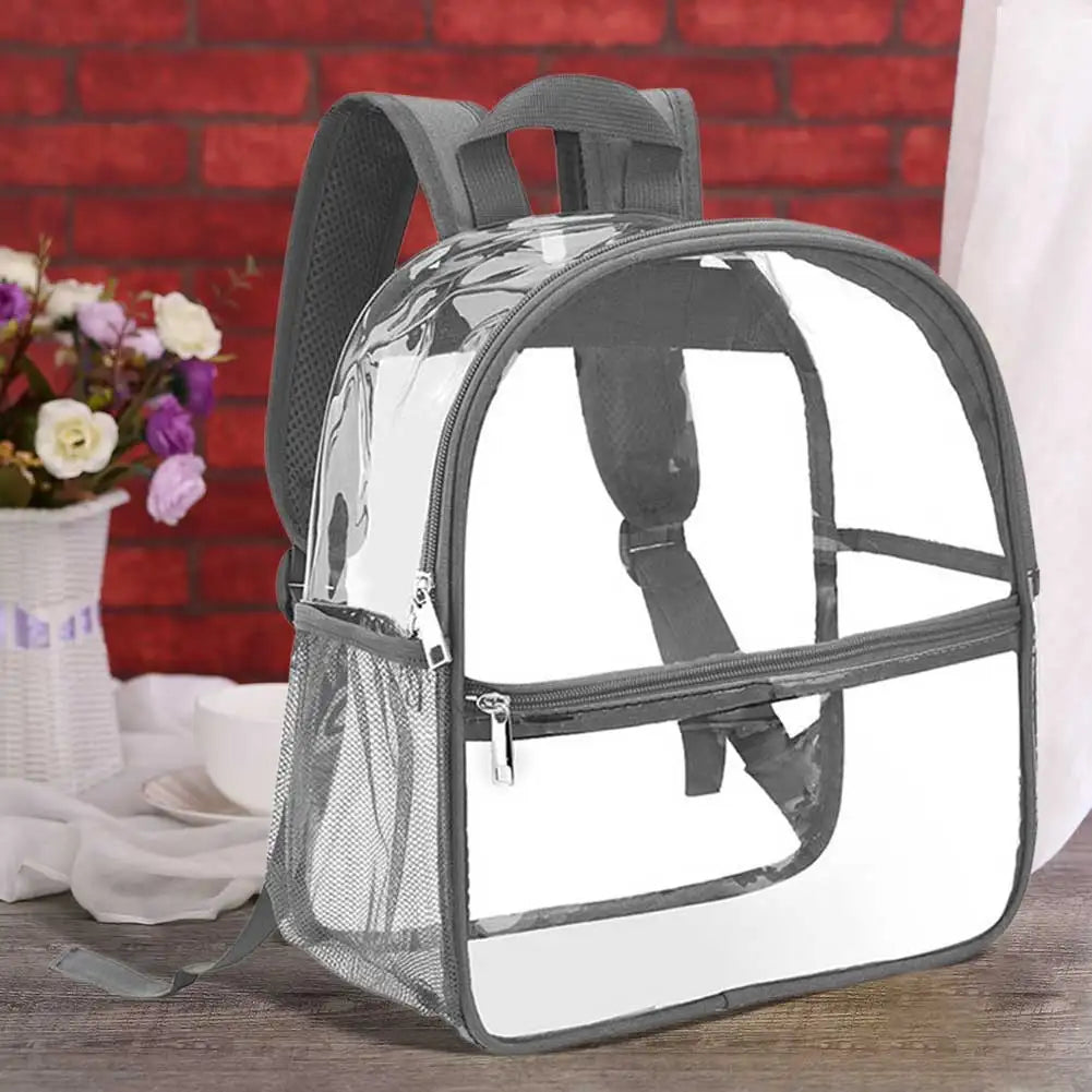 Clear PVC Backpack Stadium Approved Fashion Tote by Shunmaii