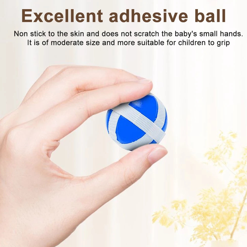 Children Folding Darts Board Game with Sticky Balls Set