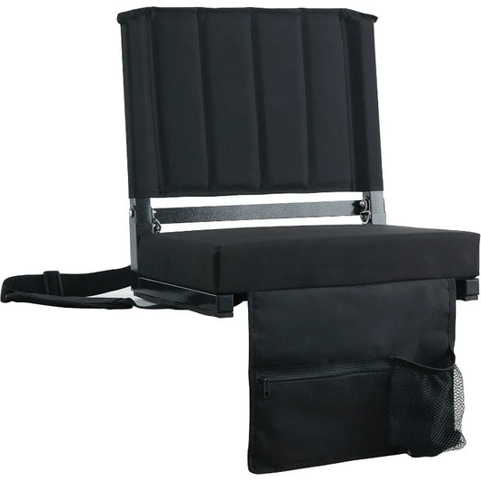 Comfortable Bleacher Seats with Back Support and Thick Padding