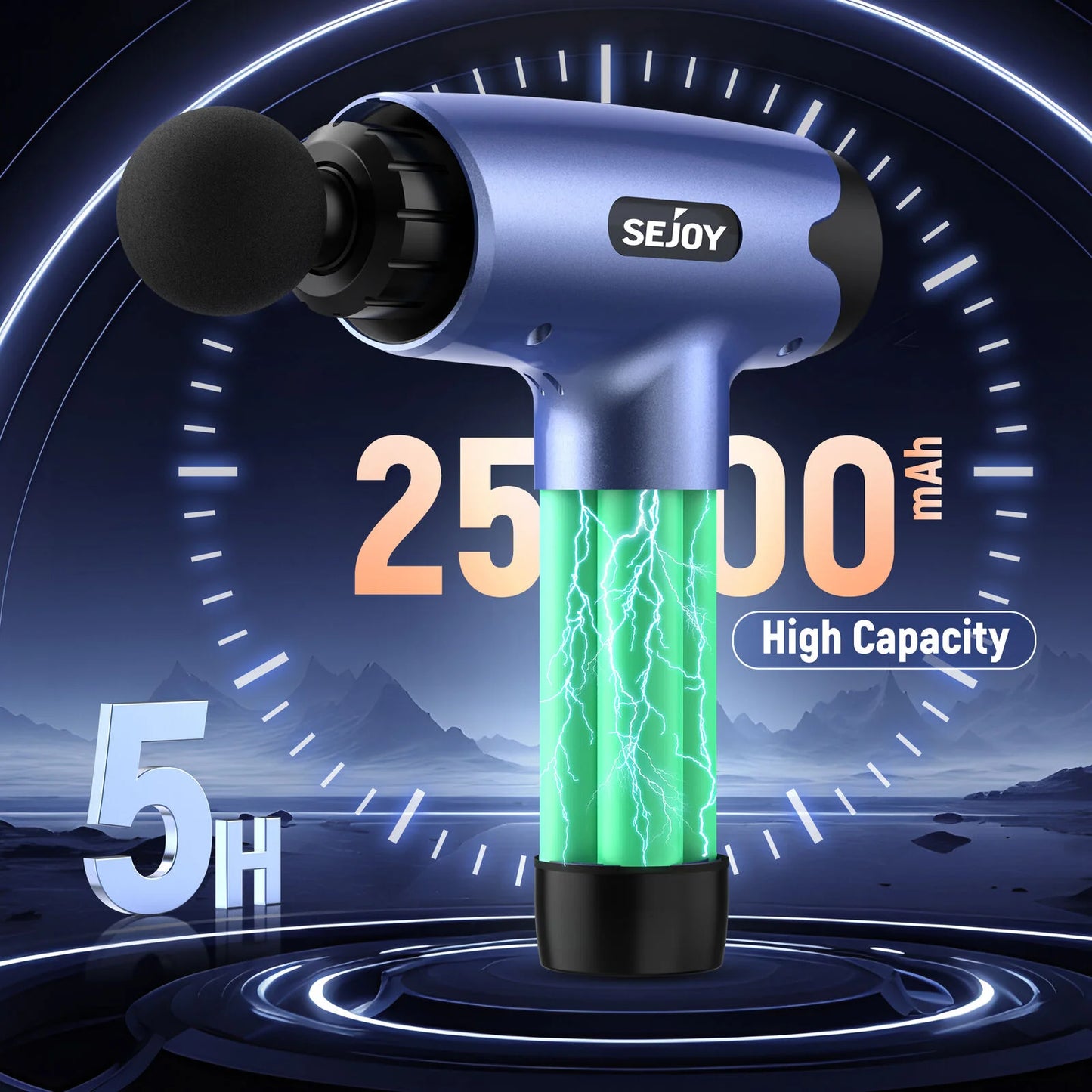 Sejoy 30 Speeds Massage Gun Percussion Massager Deep Tissue