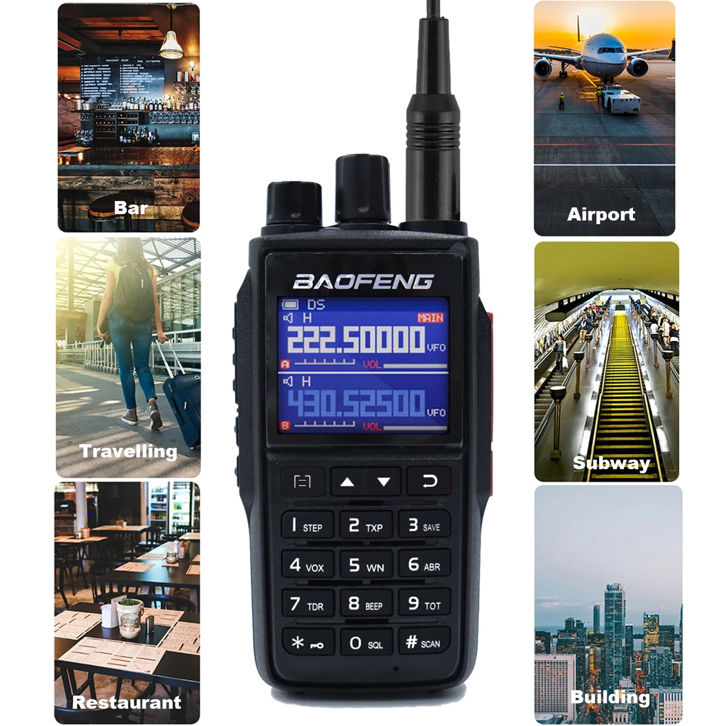 Baofeng UV-22 Long-Distance Two-Way Radio with USB Type-C