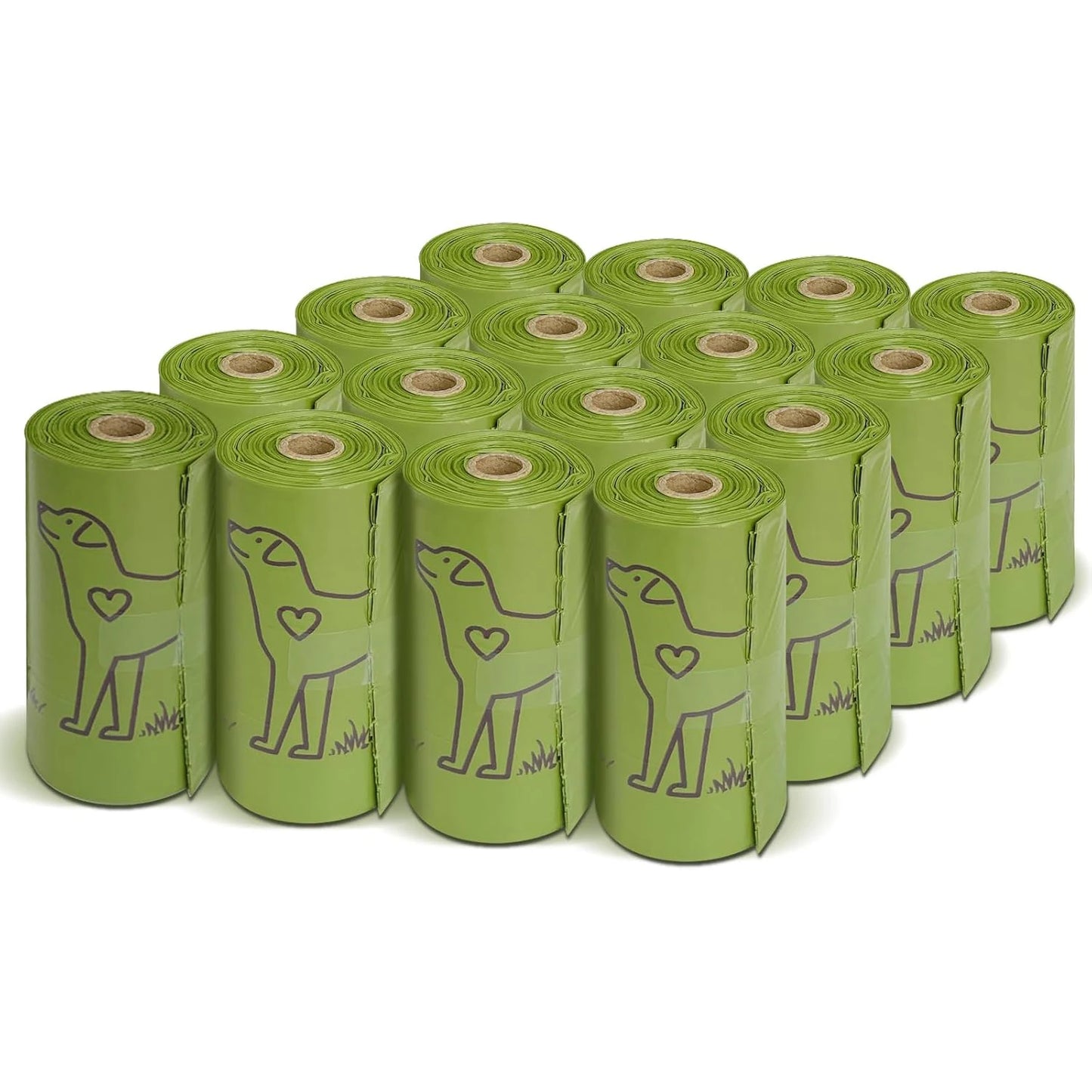 Dog Poop Bag Set with Dispenser & Leash Clip for Dogs