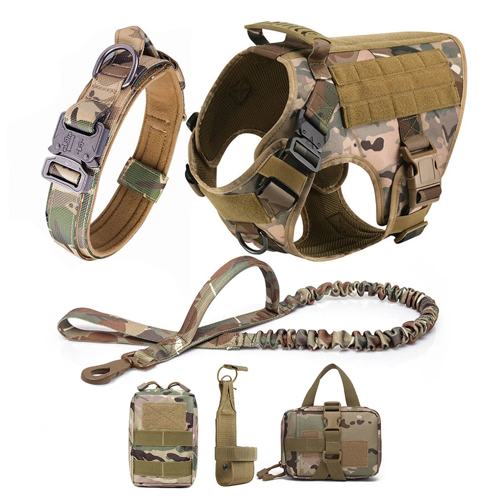 Large Dog Harness And Leash Set For German Shepherd Malinois