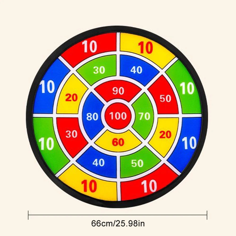 Children Folding Darts Board Game with Sticky Balls Set