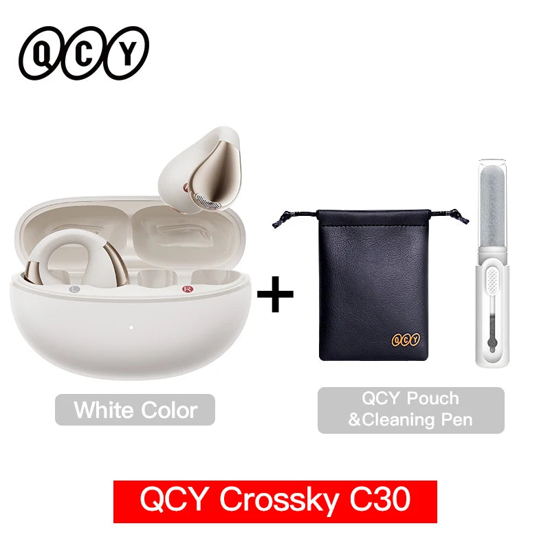 Earphones Crossky C30 Ear Clip Bluetooth 5.4 TWS Headphones by QCY