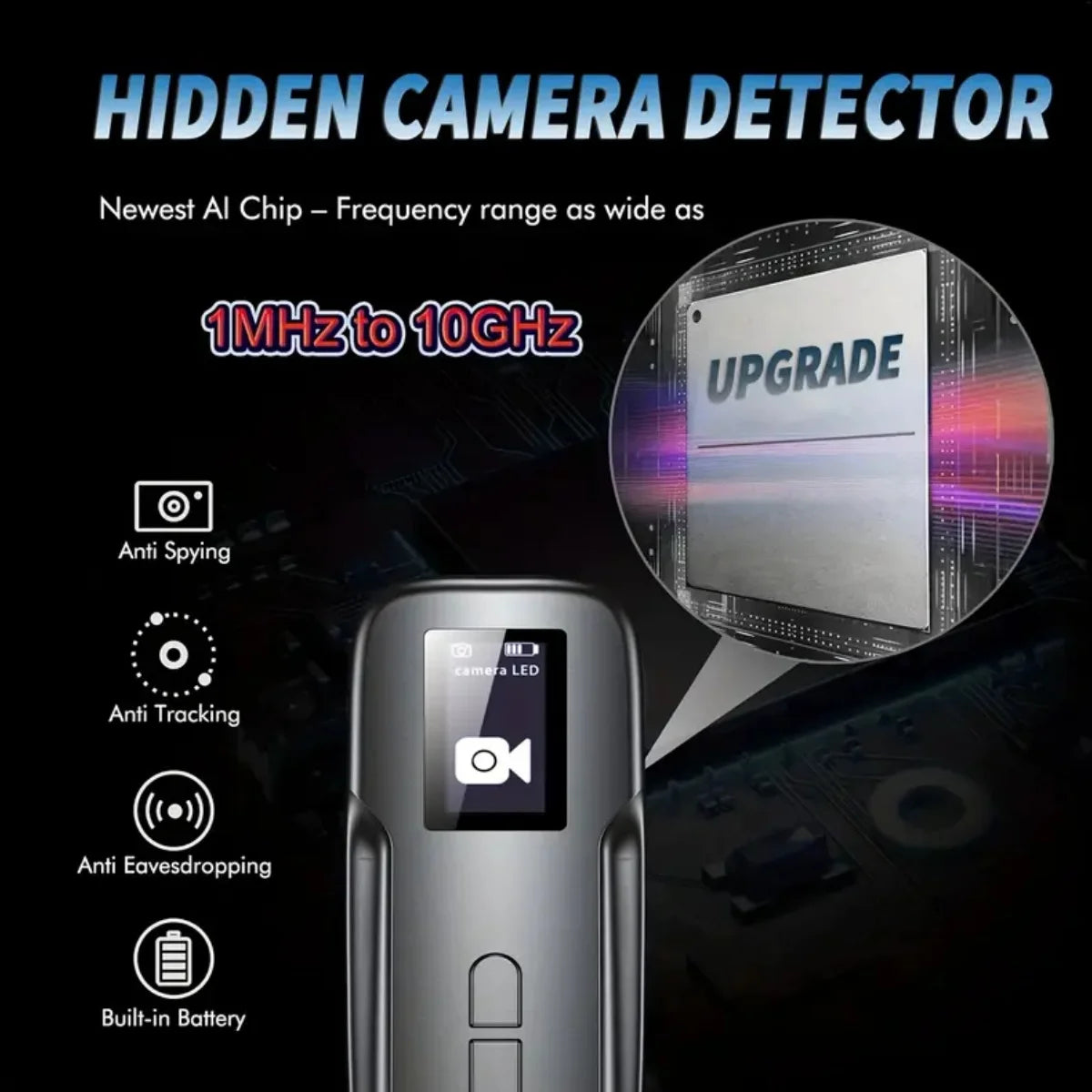 Hidden Camera Detectors Device Detector Spy RF Bug Signal Scanner