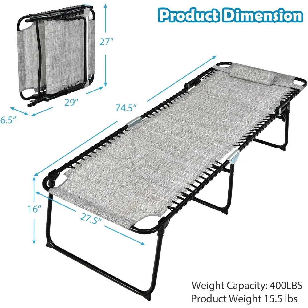 Portable Folding Lounge Chair Set for Outdoor Relaxation