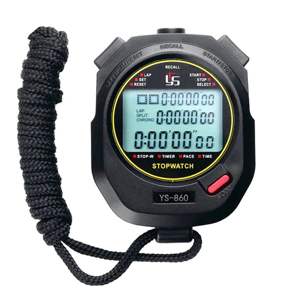 Professional Handheld Digital Stopwatch Chronograph Timer For Sports Training Precision