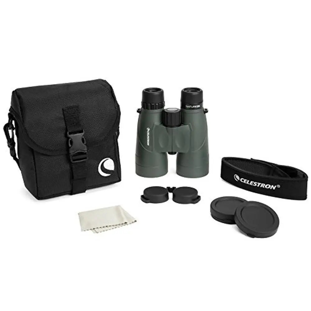 12x56 Nature DX Binoculars Outdoor Birding Fully Multi-Coated BaK-4 Prisms Waterproof Fogproof Rubber Armored Compact Case