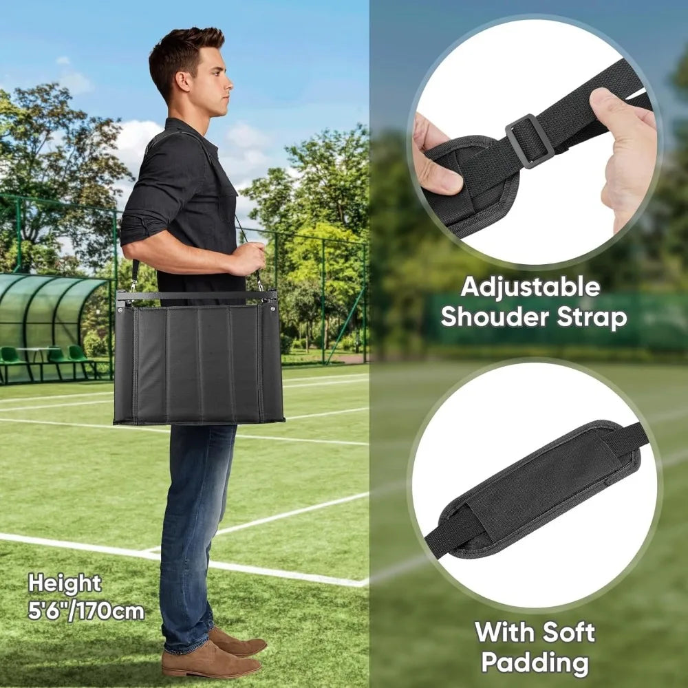 Portable Stadium Seat with Back Support and Cup Holder