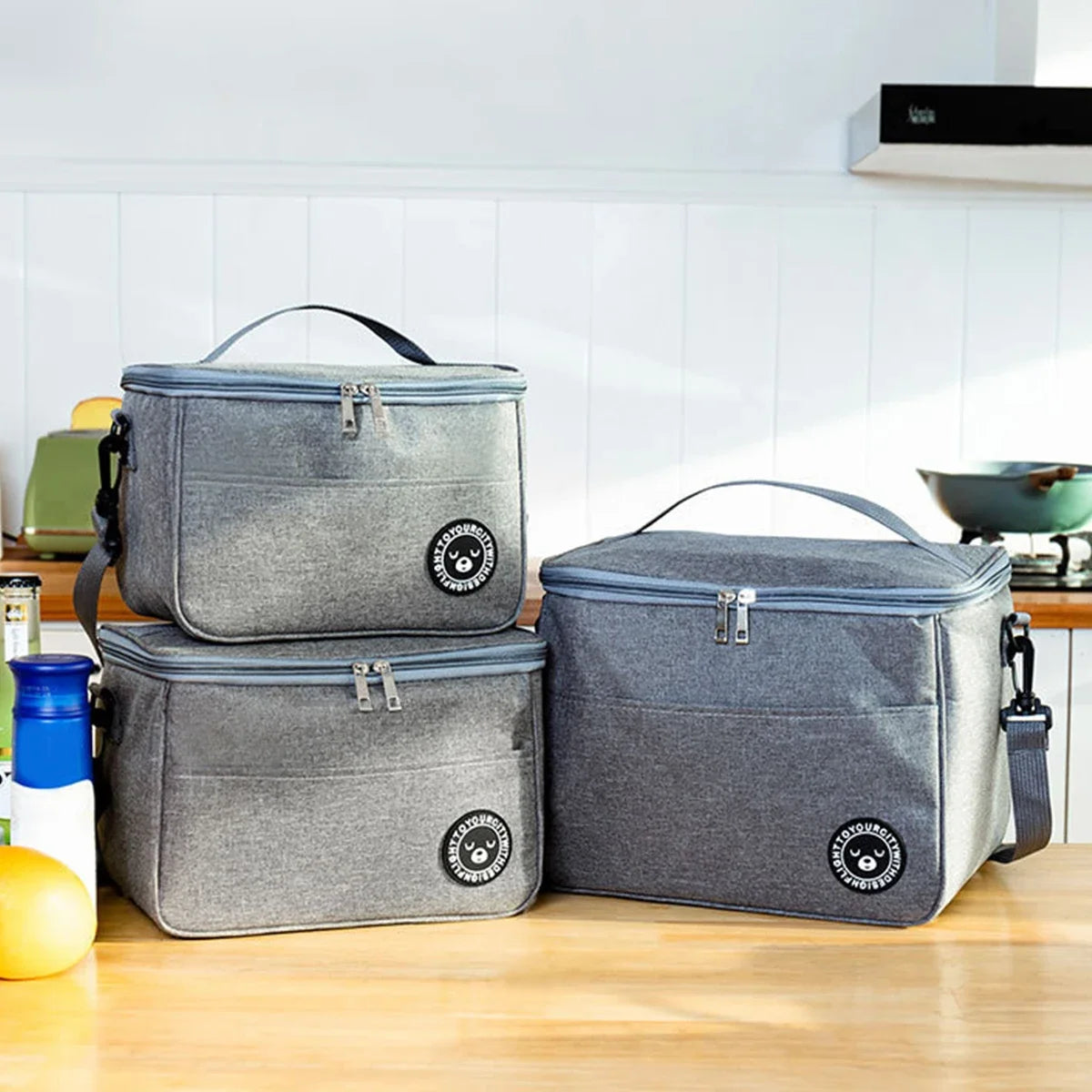 Insulated Oxford Shopping/Lunch Bags With Shoulder Strap Portable