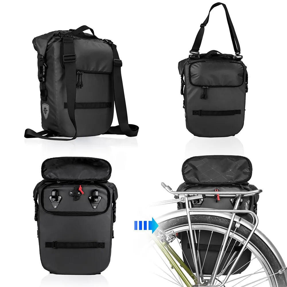 Rhinowalk Waterproof Bike Pannier Bag for Cycling Adventures
