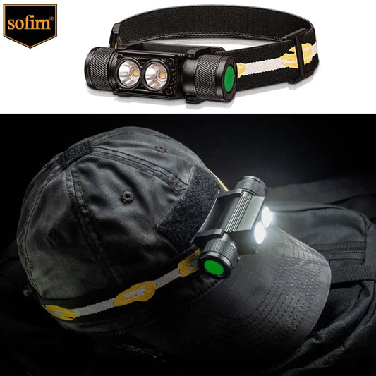 USB Rechargeable 1000LM LED Headlamp for Camping and Fishing