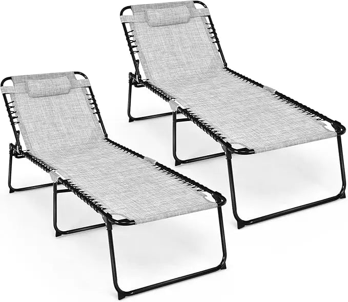 Portable Folding Lounge Chair Set for Outdoor Relaxation