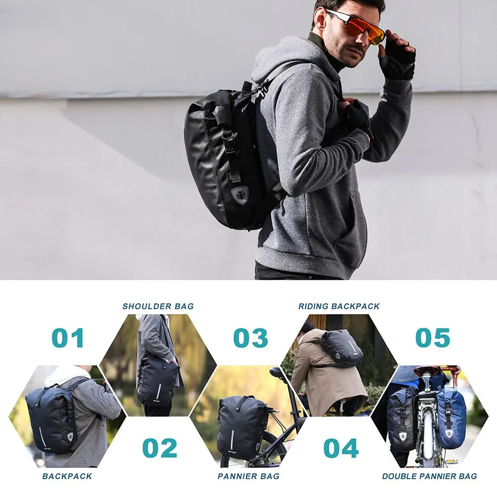 Rhinowalk Waterproof Bike Pannier Bag for Cycling Adventures