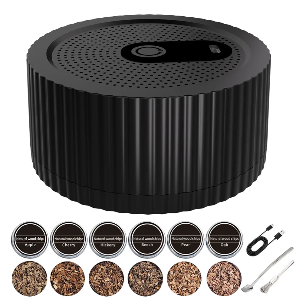 Electric Whiskey Smoker Kit with Six Flavor Wood Chips