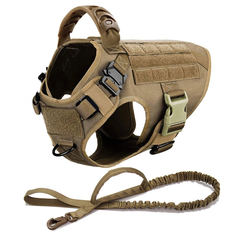 Large Dog Harness And Leash Set For German Shepherd Malinois