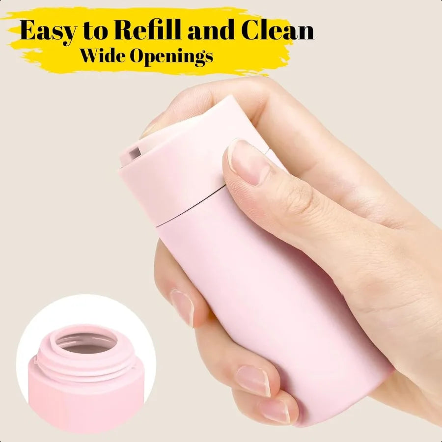 5pcs Travel Cream Dispenser Bottles Set TSA Approved Containers
