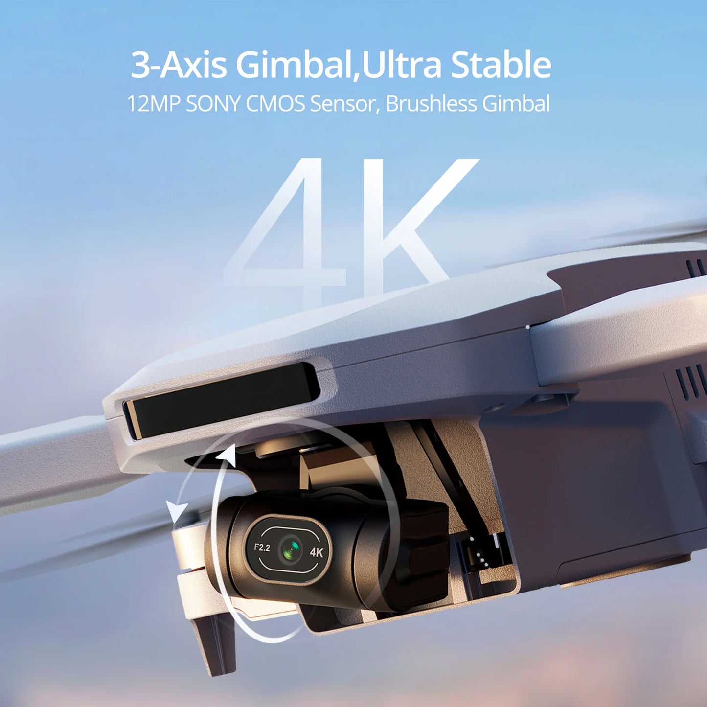Potensic C0 Mini Drone 3 Axis Gimbal 4K Camera Quadcopter