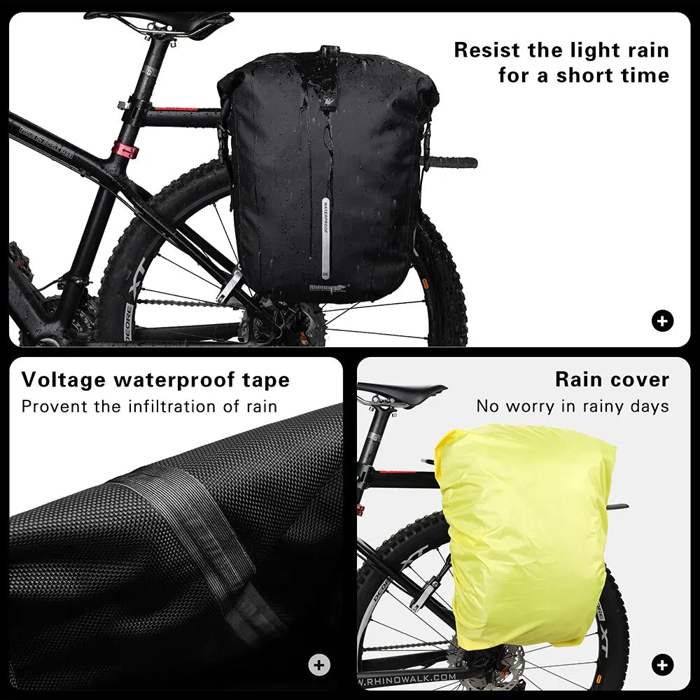 Rhinowalk Waterproof Bike Pannier Bag for Cycling Adventures
