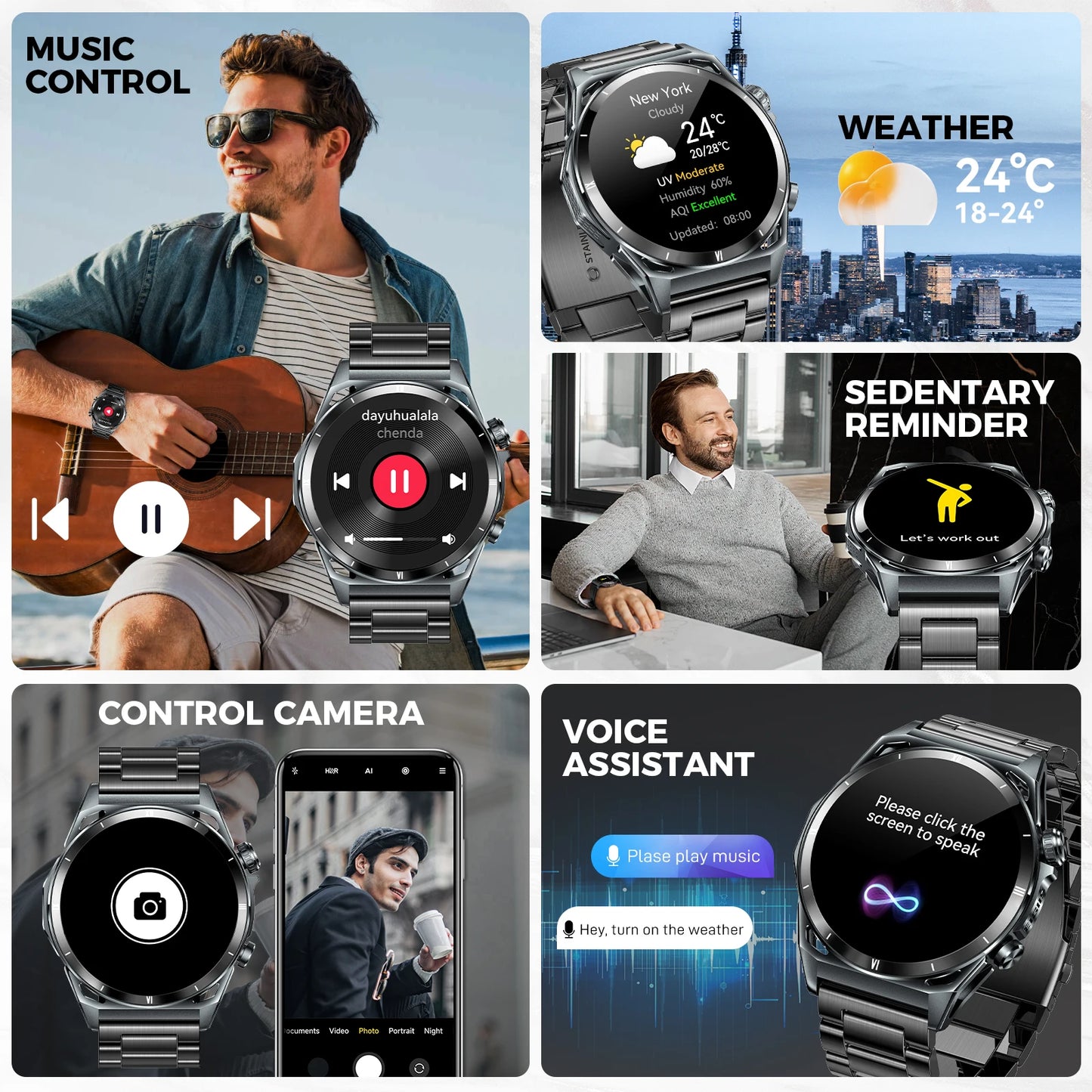 EIGIIS Smart Watch KE6 with AMOLED Display and Health Monitor