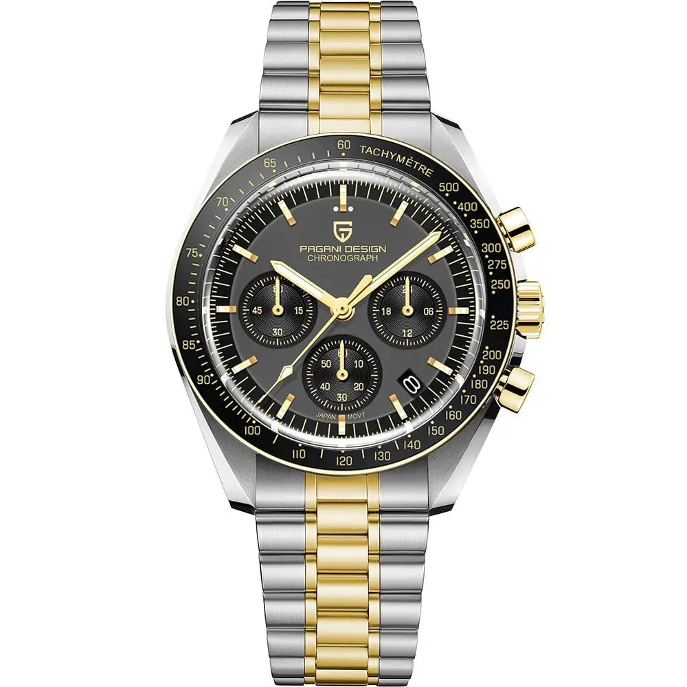 Pagani Design V5 Mens Watch Chronograph Stainless Steel