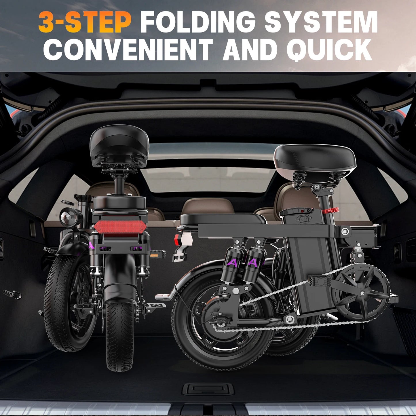 Electric Bike for Adults Teen-Folding Electric Bicycle 750W
